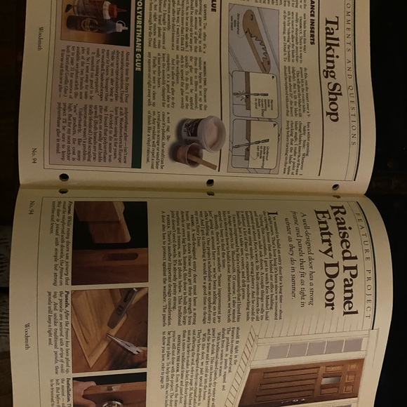 🎉5/$10🎉 Woodsmith magazine vol 16 number. 94 August 1994 corner cabinet - Picture 6 of 6